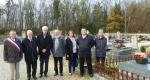 Représentant de la Mairie d'Arc-et-Senans, Michel Amiel (SFR Rhône-Alpes), Denis Krausé (SFR), Rémy Kohler (SOFCOT),Catherine Knol (Arrière petite nièce d'Etienne Destot), Nicolas Foray (SFBR), Frédéric Roz (SFR)